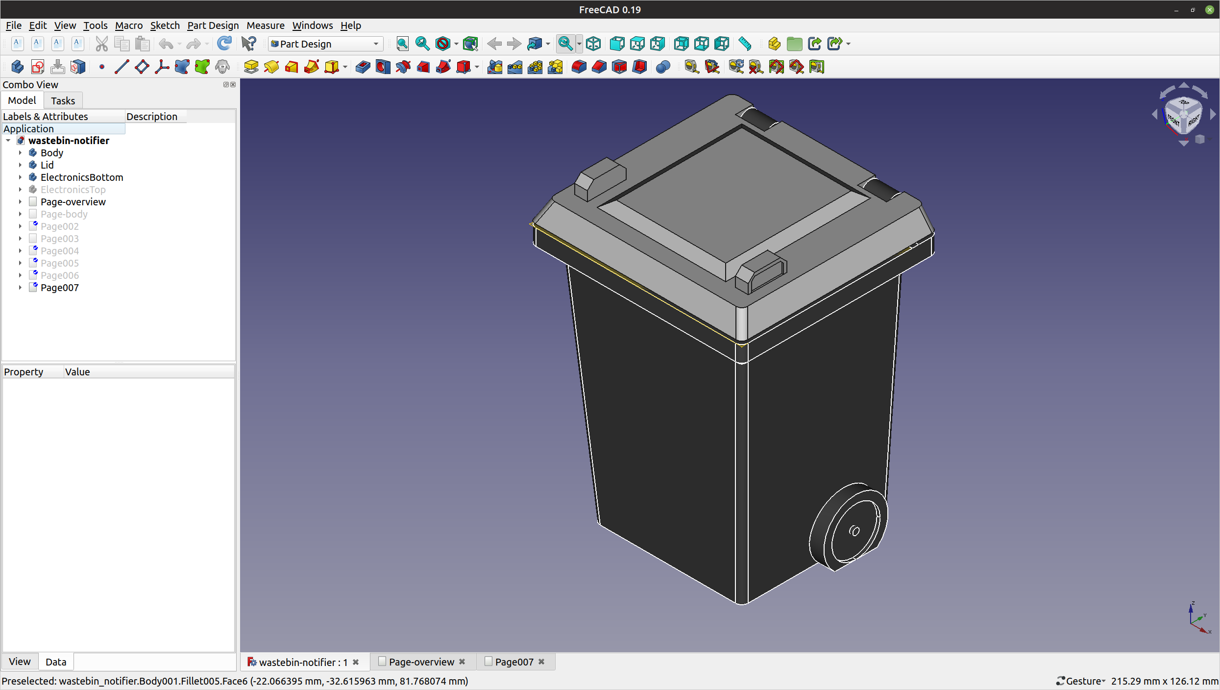 FreeCAD drawing