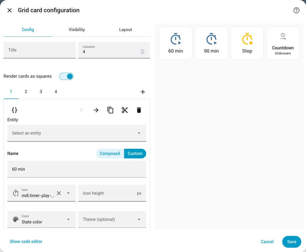 Home Assistant button entity